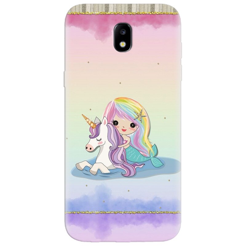 Husa silicon pentru Samsung Galaxy A5 2017, Mermaid Unicorn Play