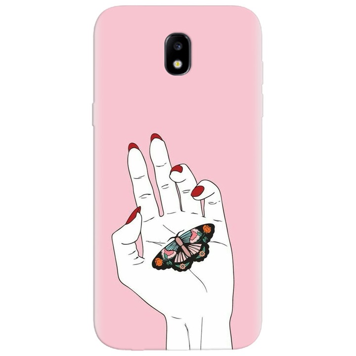 Силиконов кейс за Samsung Galaxy A7 2017, Пеперуда В Ръката
