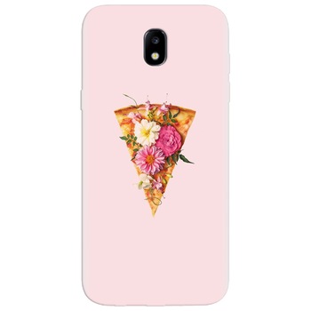 Husa silicon pentru Samsung Galaxy A3 2017, Flower Pizza Husa silicon pentru Samsung Galaxy A3 2017, Flower Pizza
