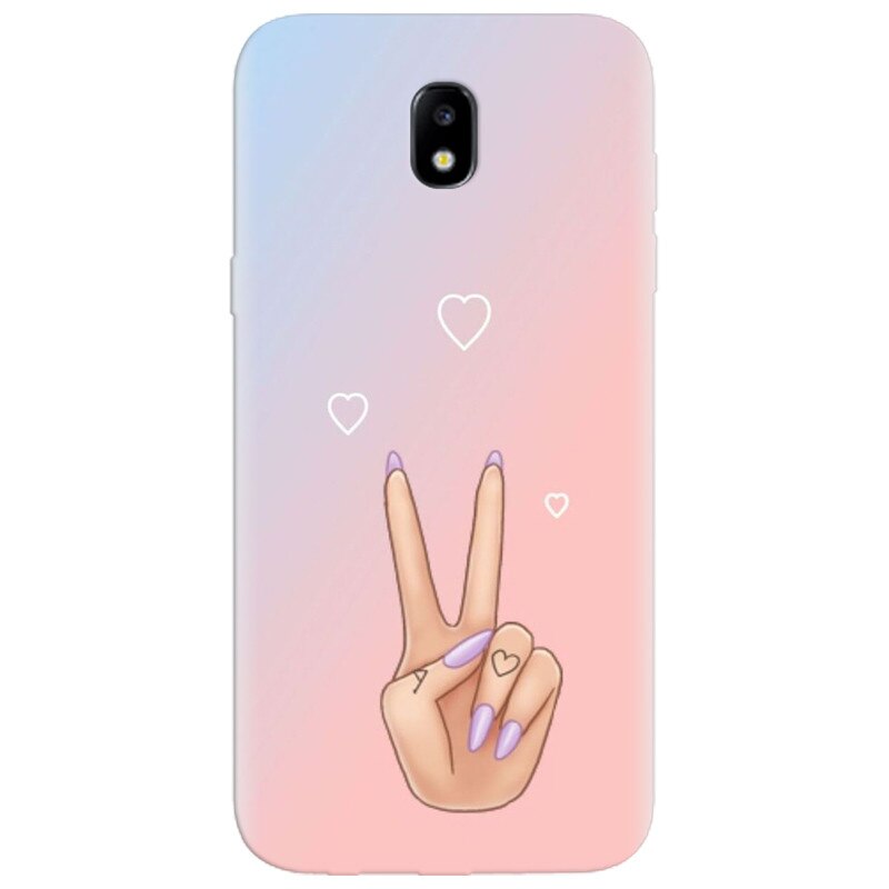 Husa silicon pentru Samsung Galaxy A7 2017, Victory Love
