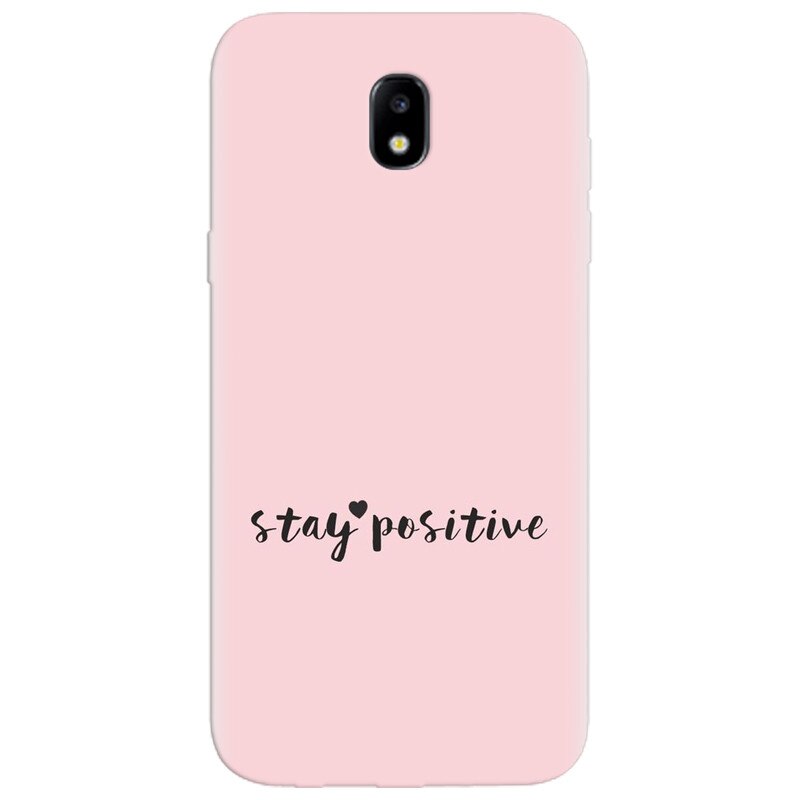 Husa silicon pentru Samsung Galaxy A7 2017, Stay Positive