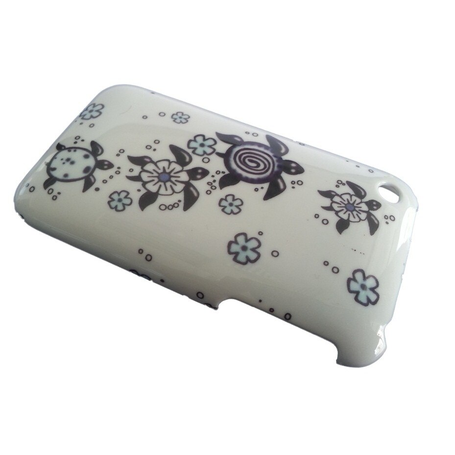 Husa Iphone 3 din Plastic Model Lucky Frogs Culoare Alba