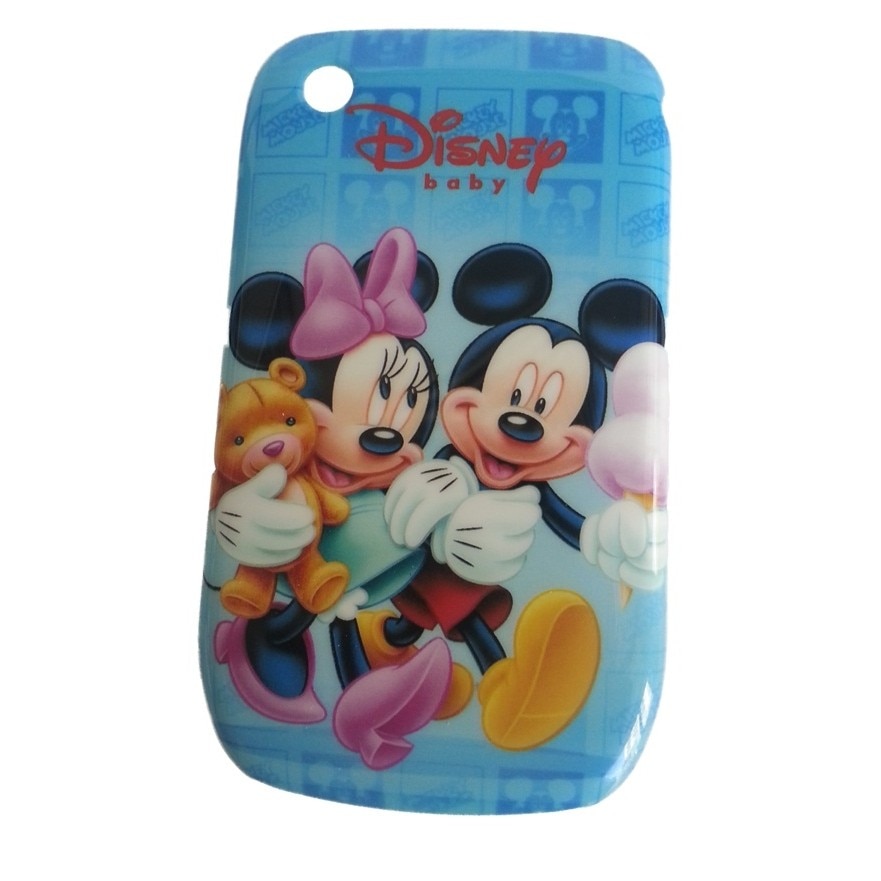 Husa Blackberry Curve 8520 din Plastic Model Minnie & Mickey Culoare Albastra