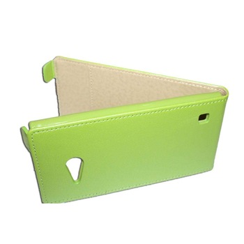 Husa Nokia Lumia 730 model SLIM POCKET din Piele ECO verde Husa Nokia Lumia 730 model SLIM POCKET din Piele ECO verde