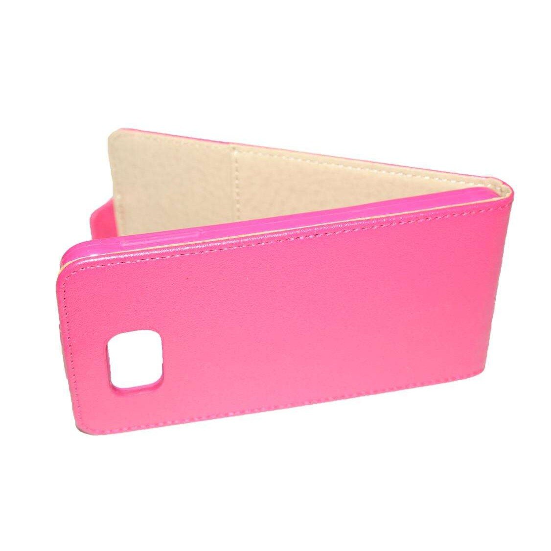 Husa Samsung Galaxy Alpha G850 din Piele ECO POCKET SLIM Culoare Roz
