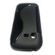 Кейс Съвместим с Samsung Galaxy Chat B5330 - S Line - черен силикон