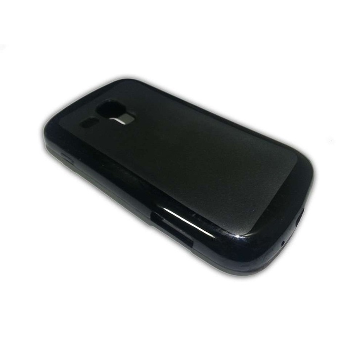 Кейс Съвместим с Samsung Galaxy Trend S7560 - черен силикон