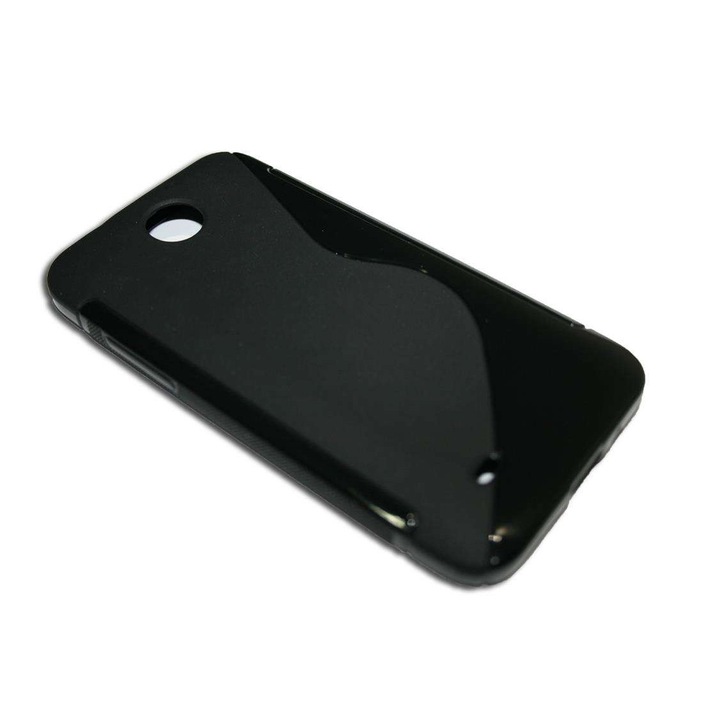 Калъф HTC Desire 300 - S Line - черен силикон