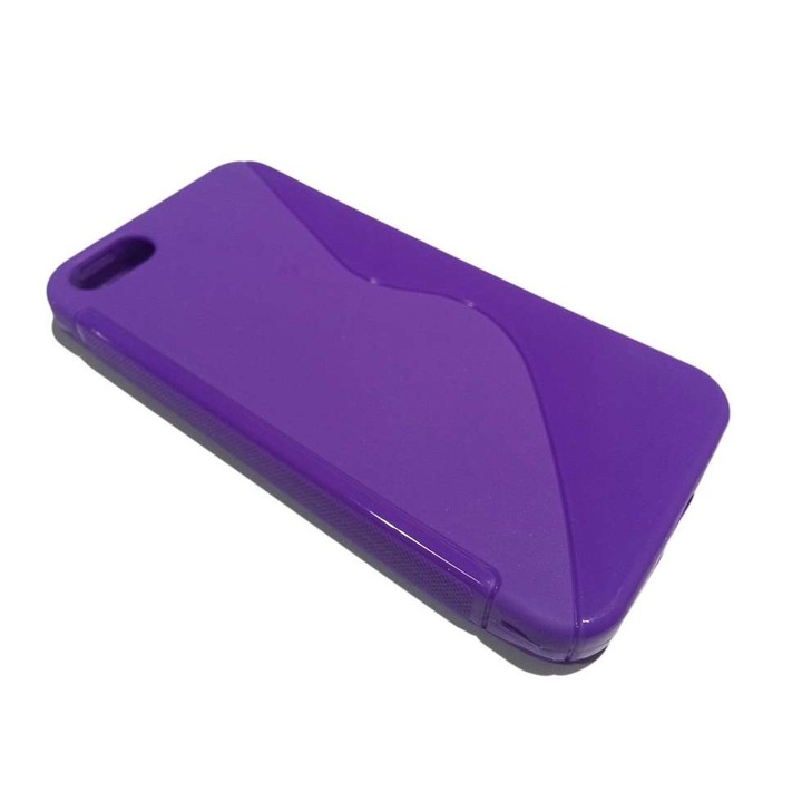 Borító iPhone 5 telefonhoz szilikon Model S Line színben, lila színben