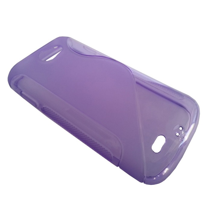 Силиконов калъф, съвместим с Samsung Galaxy W I8150 Model S Line Цвят лилав