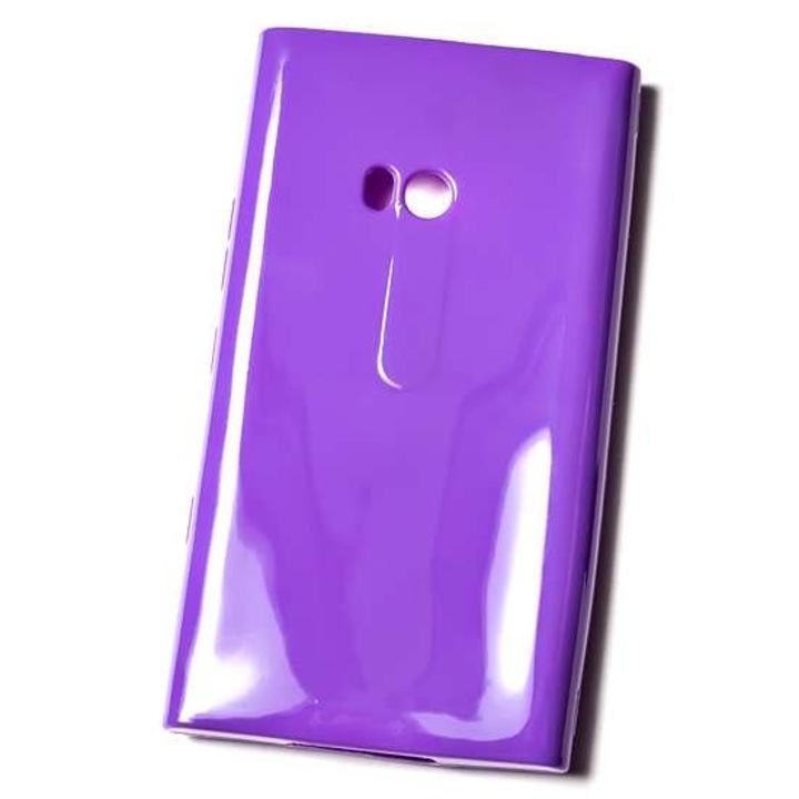 Силиконов кейс Nokia Lumia 900 Изчистен модел Лилав цвят