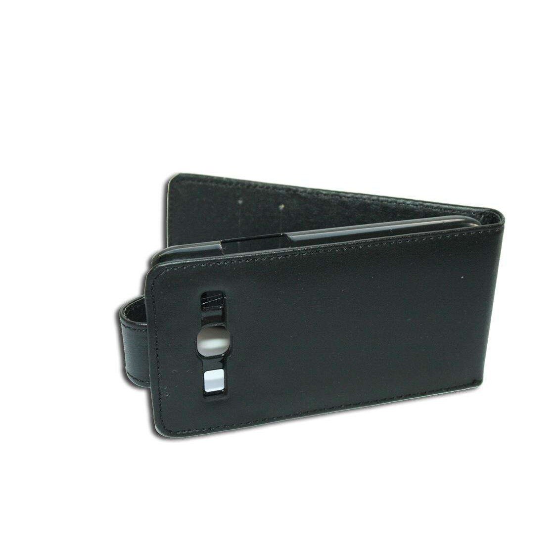 Husa Samsung Galaxy Core Plus G3500 model FLIP din Piele ECO negru