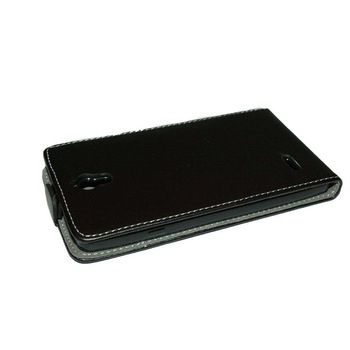 Husa Huawei Ascend G700 din Piele ECO POCKET SLIM Culoare negru Husa Huawei Ascend G700 din Piele ECO POCKET SLIM Culoare negru