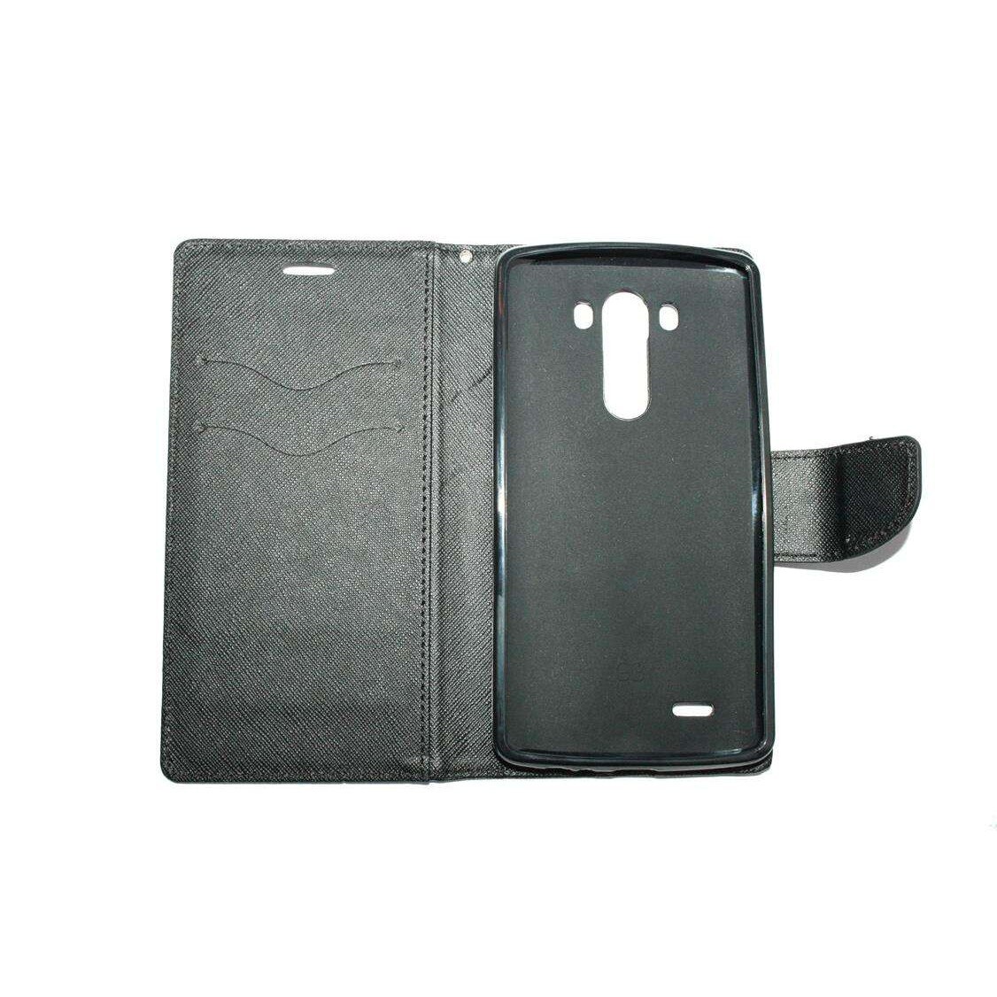 Husa LG Optimus G3 - Fancy - piele ECO - culoare Negru
