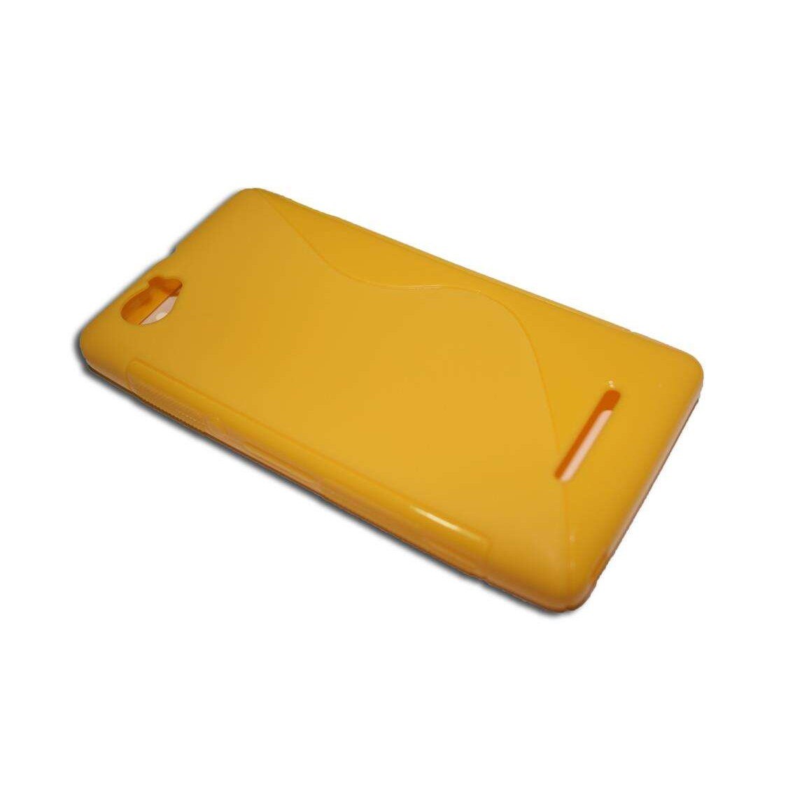 Husa Sony Ericsson Xperia M - S Line - silicon galben