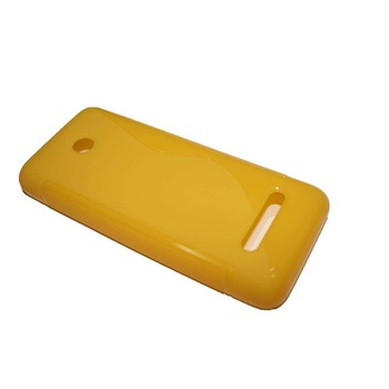 Husa Nokia Asha 206 - S Line - silicon galben Husa Nokia Asha 206 - S Line - silicon galben