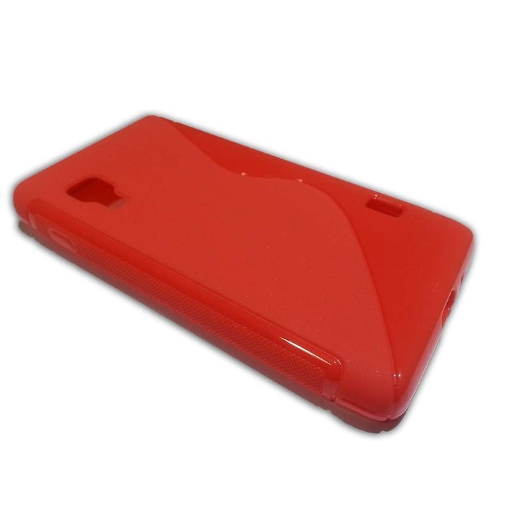 Кейс LG Optimus L5 II E460 - S Line - червен силикон