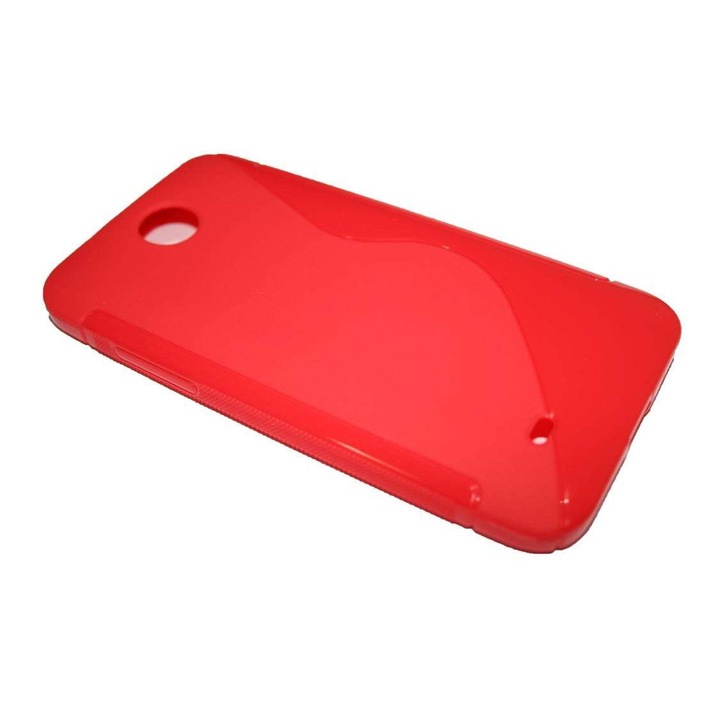 Калъф HTC Desire 300 - S Line - червен силикон