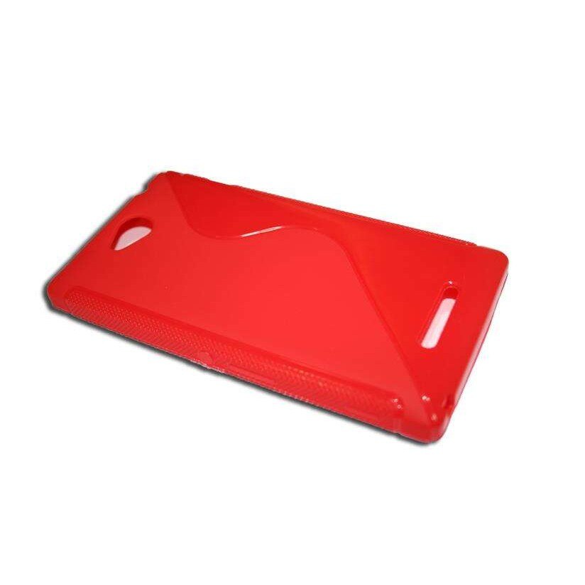 Husa Sony Ericsson Xperia C S39H - S Line - silicon rosu