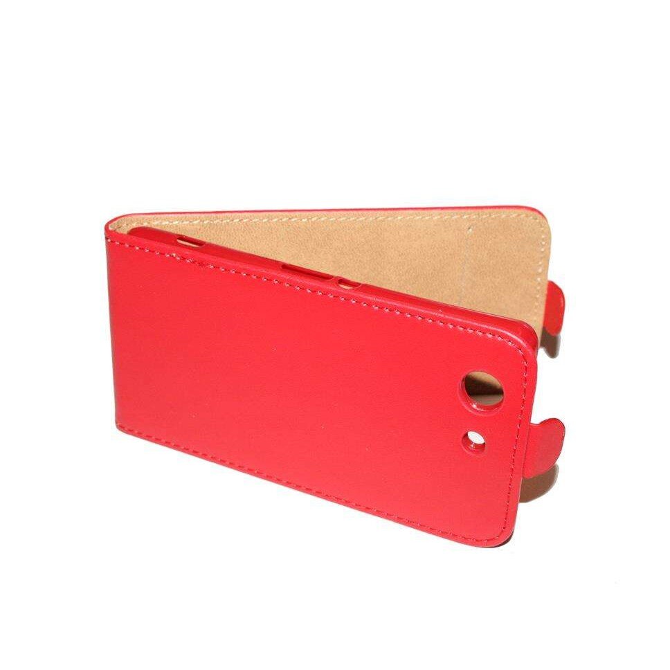 Husa Sony Ericsson Xperia Z3 compact model SLIM FLEXI din Piele ECO Culoare rosu