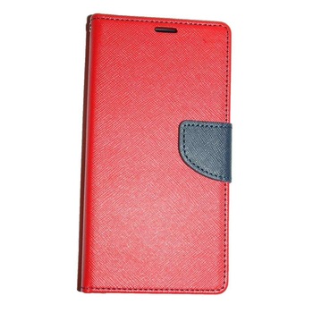 Husa Iphone 6 - Fancy - piele ECO - culoare Rosu-Albastru Husa Iphone 6 - Fancy - piele ECO - culoare Rosu-Albastru