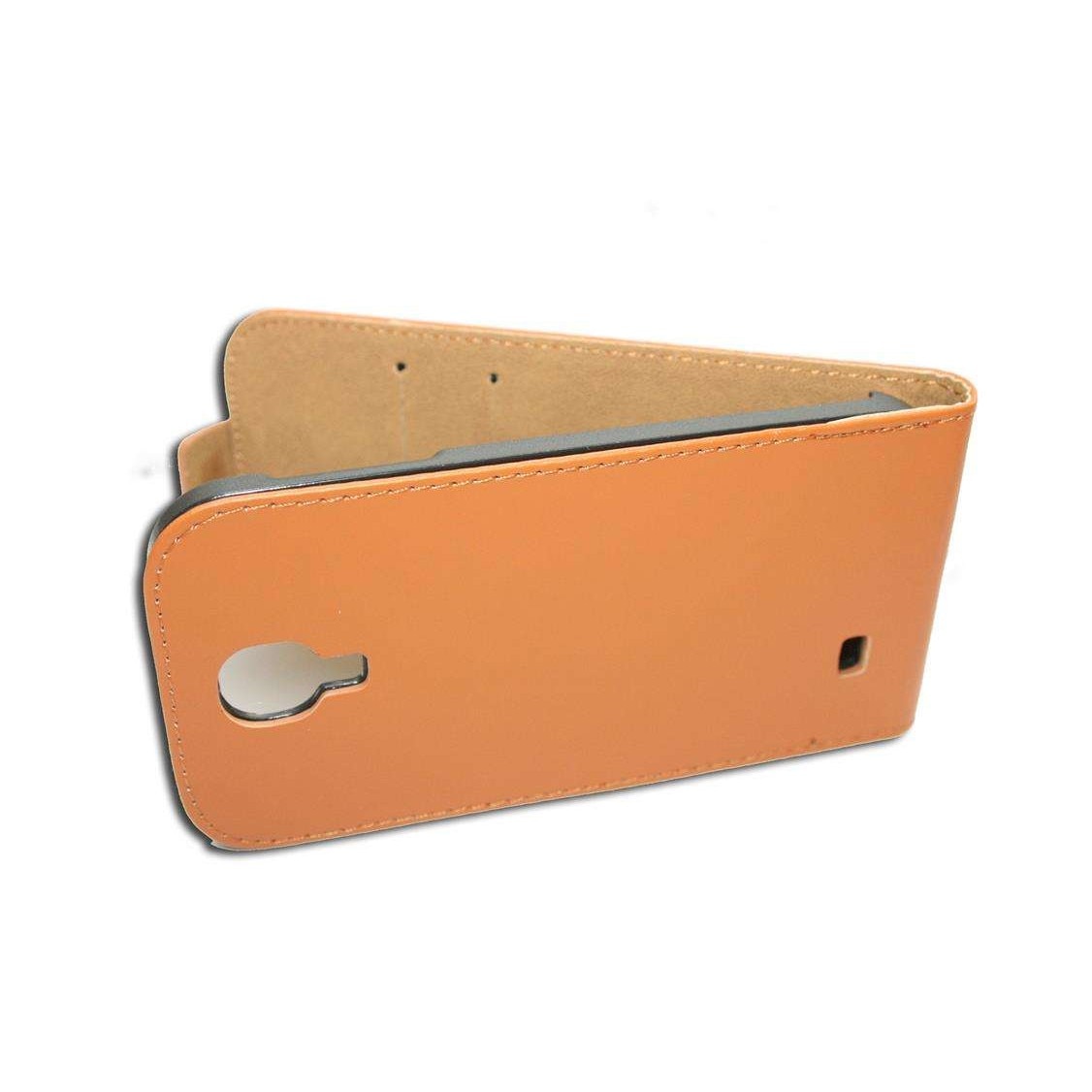 Husa Samsung Galaxy S4 i9500 model BEST SLIM din Piele ECO maro deschis