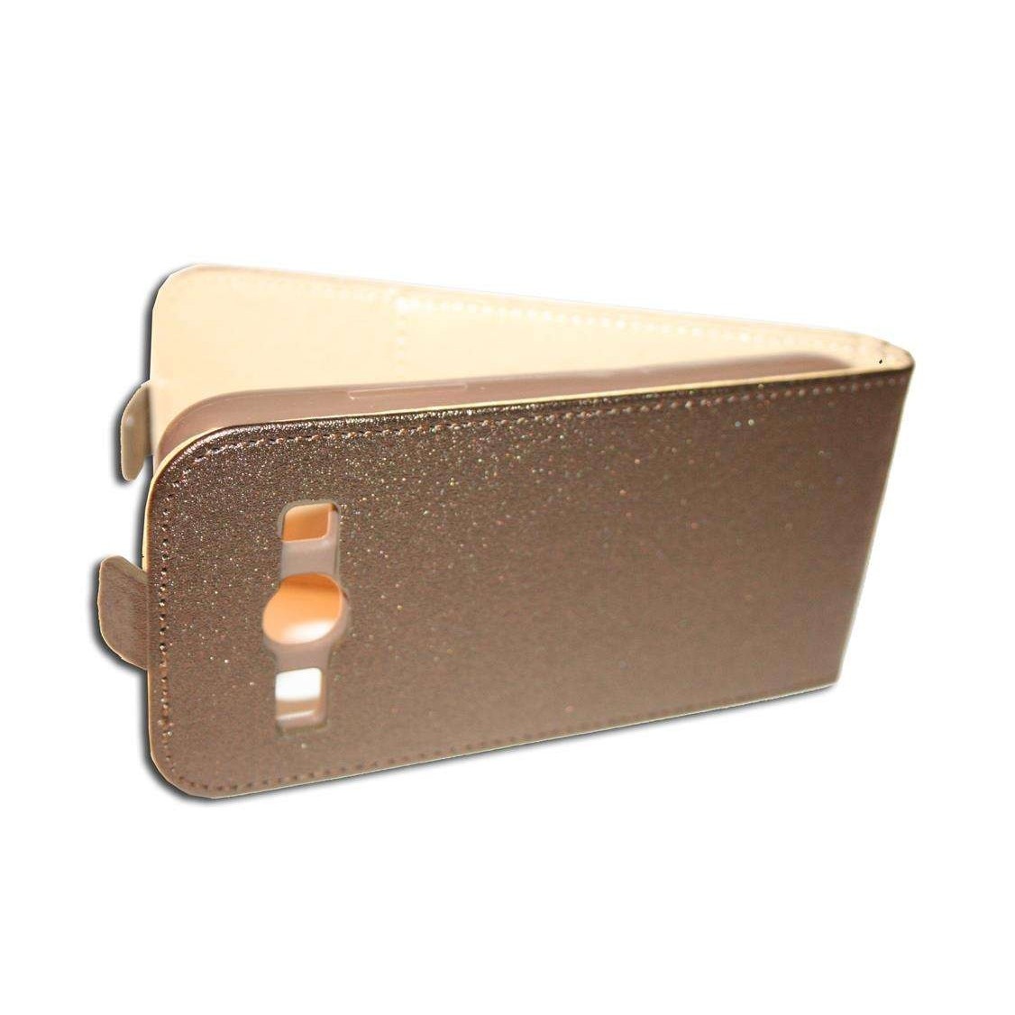 Husa Samsung Galaxy Core Plus G3500 model SLIM POCKET din Piele ECO maro