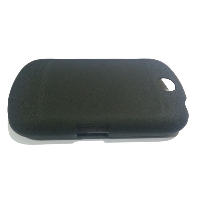 Husa LG Optimus me P350 din Plastic Cauciucat Model Simplu Culoare Neagra