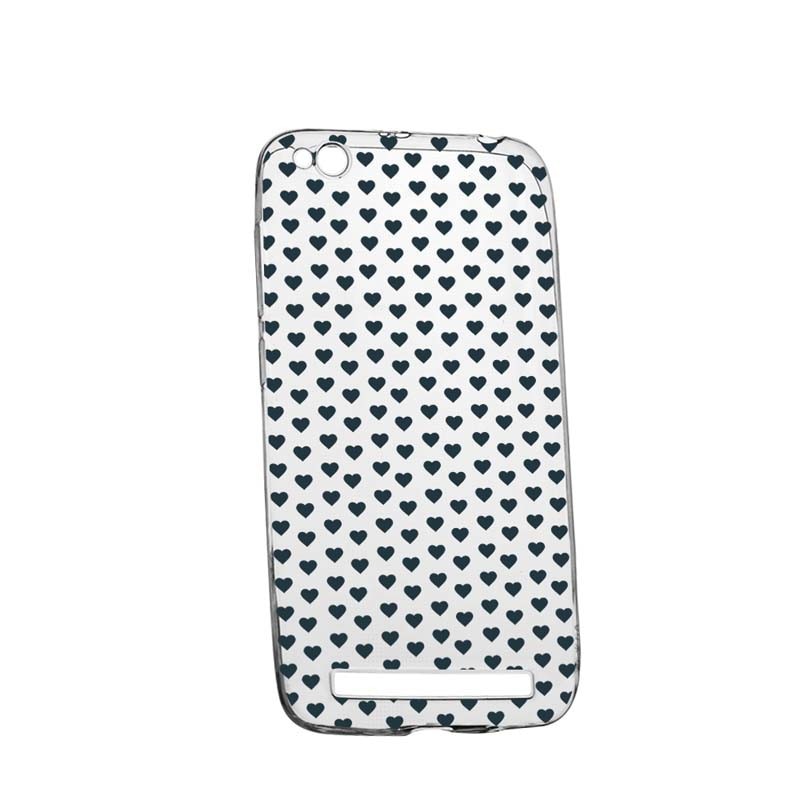 Husa Silicon, Transparent, Slim, Little Hearths, Xiaomi Redmi 4A