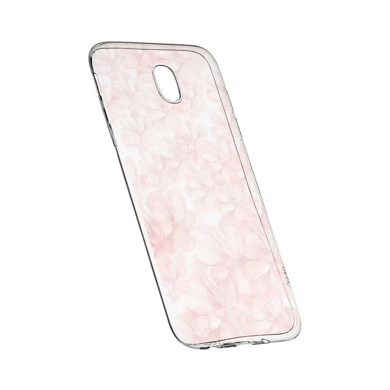 Husa Silicon, Transparent, Slim, Rose Pattern, Nokia 3