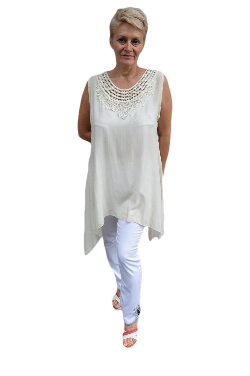 Bluza rafinata,asimetrica, D&J Exclusive, Bej