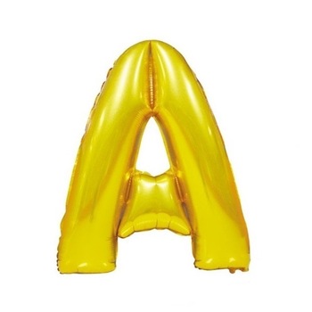 Balon folie litera A auriu, 67 cm Balon folie litera A auriu, 67 cm