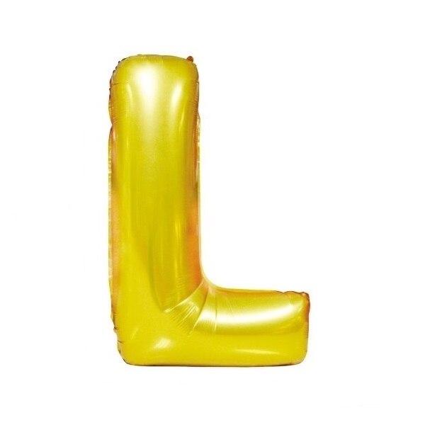 Balon folie litera L auriu, 67 cm