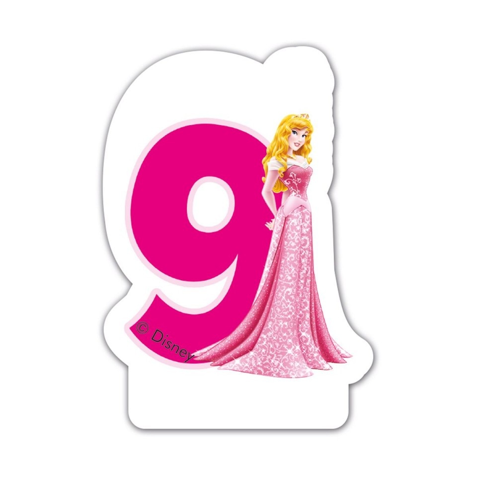Lumanare tort cifra 9 Cenusareasa Disney Princess
