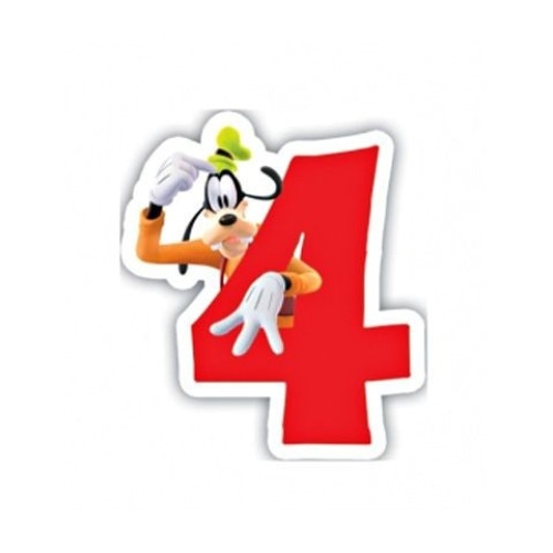 Lumanare tort cifra 4 Goofy Disney