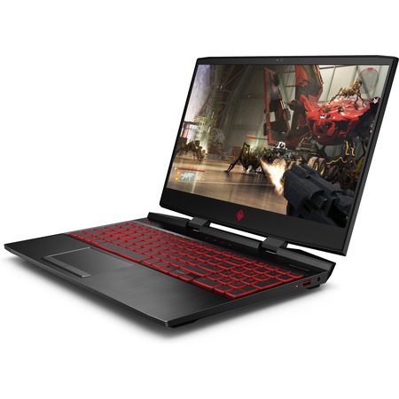 Laptop Gaming OMEN by HP 15-dc0017nq cu procesor Intel® Core™ i7-8750H pana la 4.10 GHz, Coffee Lake, 15.6", Full HD, IPS, 144Hz, 8GB, 256GB SSD, NVIDIA® GeForce® GTX 1070 8GB, Free DOS, Black