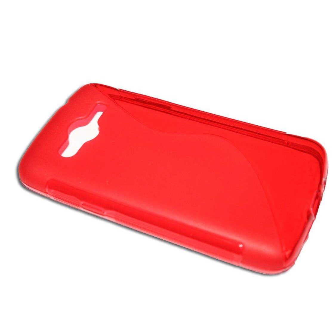 Husa Samsung Core 4G LTE G386 S Line din Silicon de Culoare Rosie