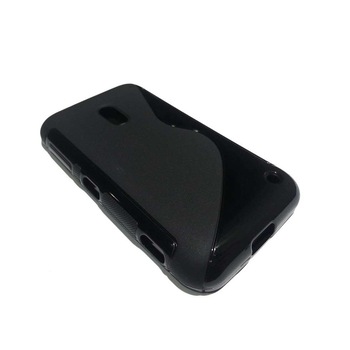 Husa Nokia Lumia 620 din Silicon Model S Line Culoare Neagra Husa Nokia Lumia 620 din Silicon Model S Line Culoare Neagra