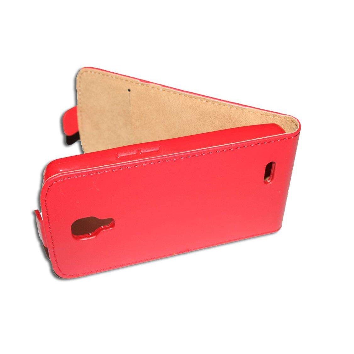 Husa SLIM FLEXI LG F70 D315 din Piele ECO de Culoare Rosie