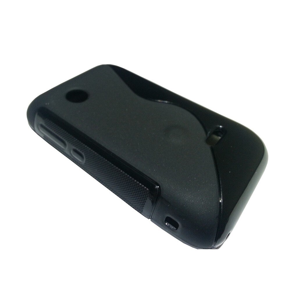 Husa Sony Ericsson Xperia Tipo ST21i din Silicon Model S Line Culoare Neagra