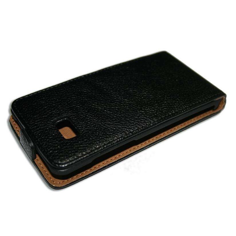 Husa HTC Desire 600 din Piele ECO de Culoare Neagra