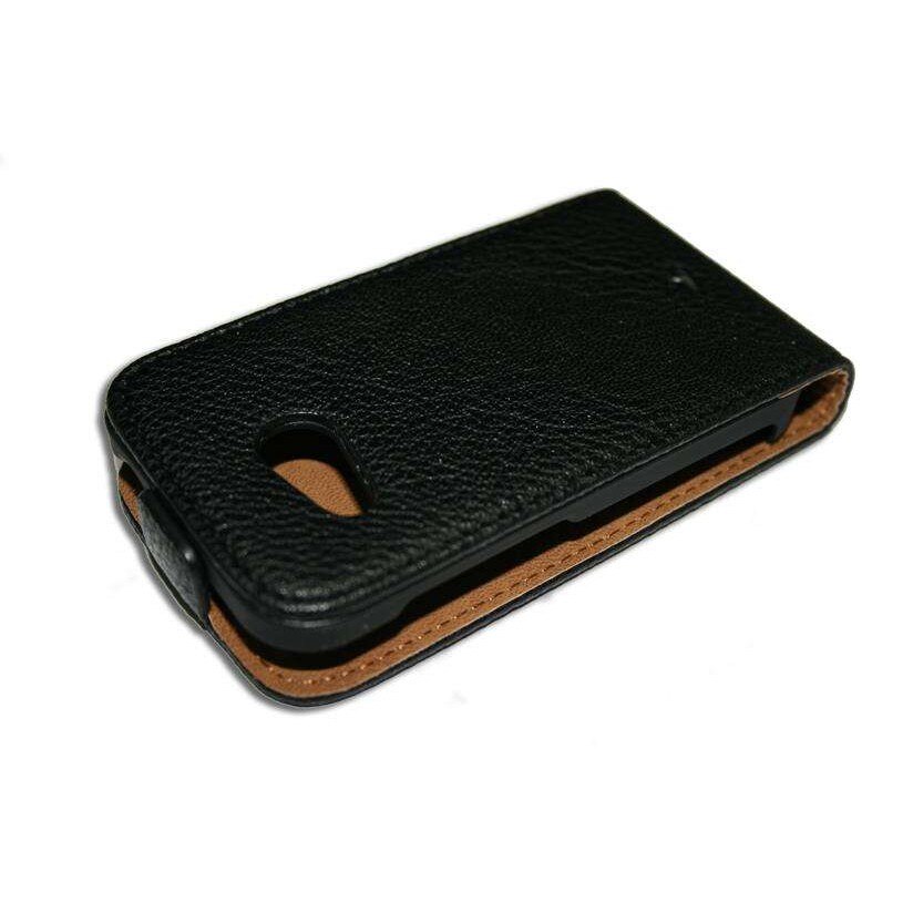 Husa HTC Desire 200 din Piele ECO de Culoare Neagra