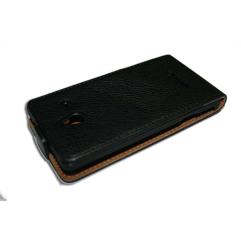 Husa Huawei Ascend W1 din Piele ECO Culoare Neagra