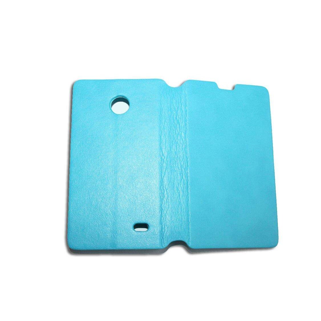 Husa Nokia X - piele ECO model carte culoare bleu