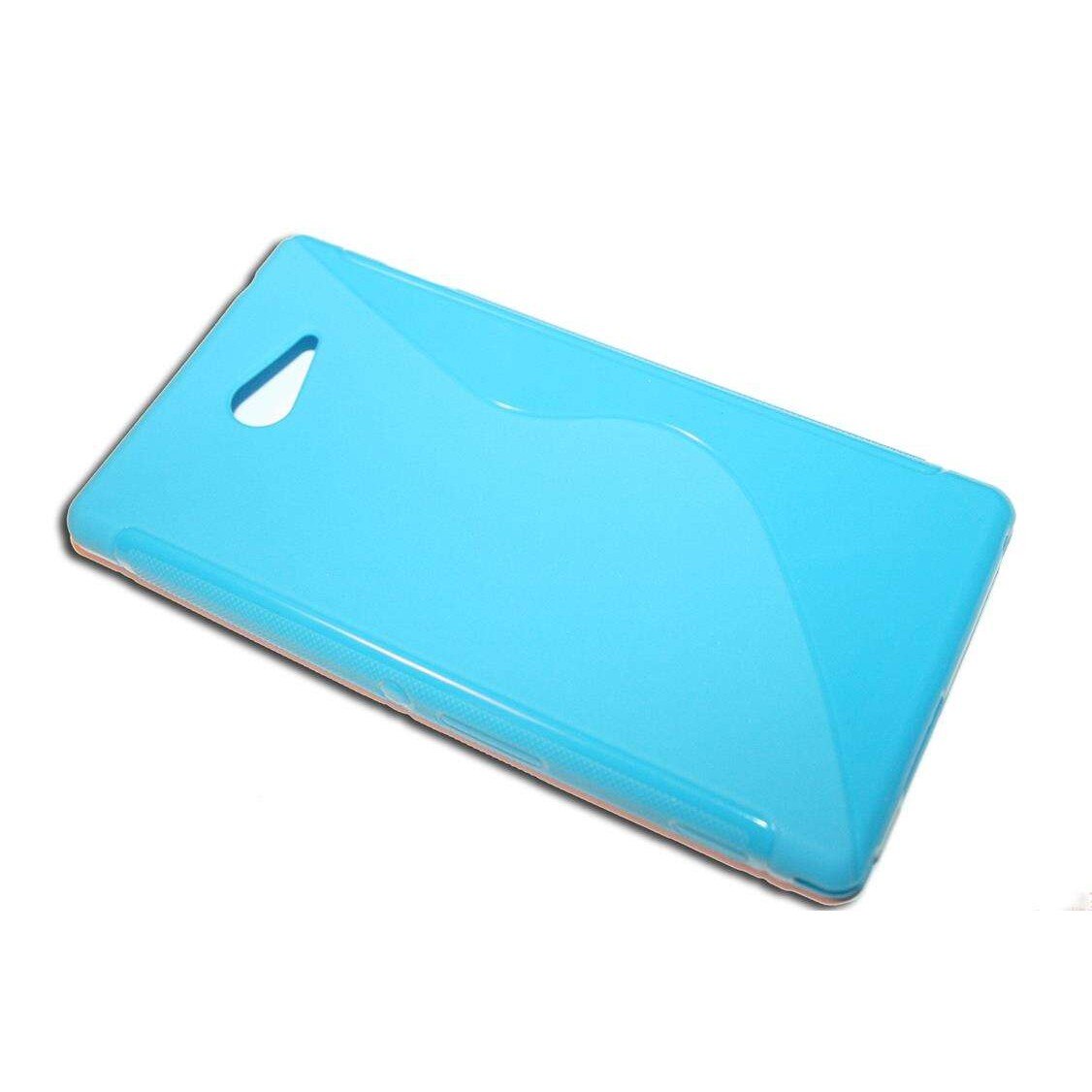 Husa Sony Ericsson Xperia M2 S50h S Line din Silicon Culoare Bleu