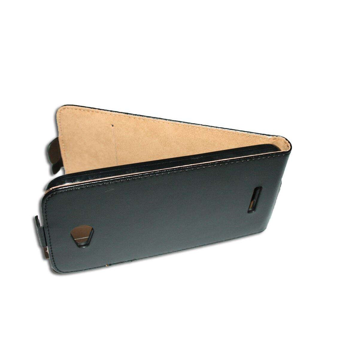 Husa SLIM FLEXI HTC Desire 616 din Piele ECO Culoare Neagra