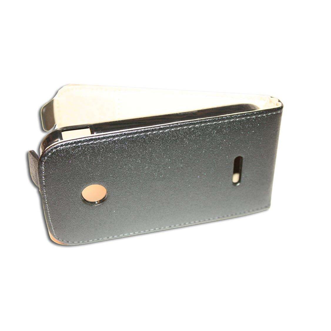 Husa Huawei Ascend Y210 din Piele ECO POCKET Culoare Neagra