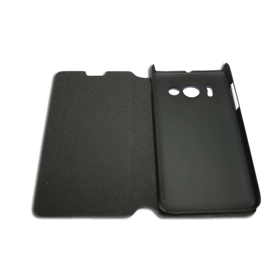 Husa carte Huawei Ascend Y300 din Piele ECO Culoare Neagra