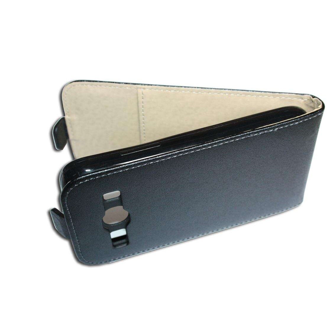 Husa Samsung Galaxy Core Plus G3500 model SLIM POCKET din Piele ECO Neagra