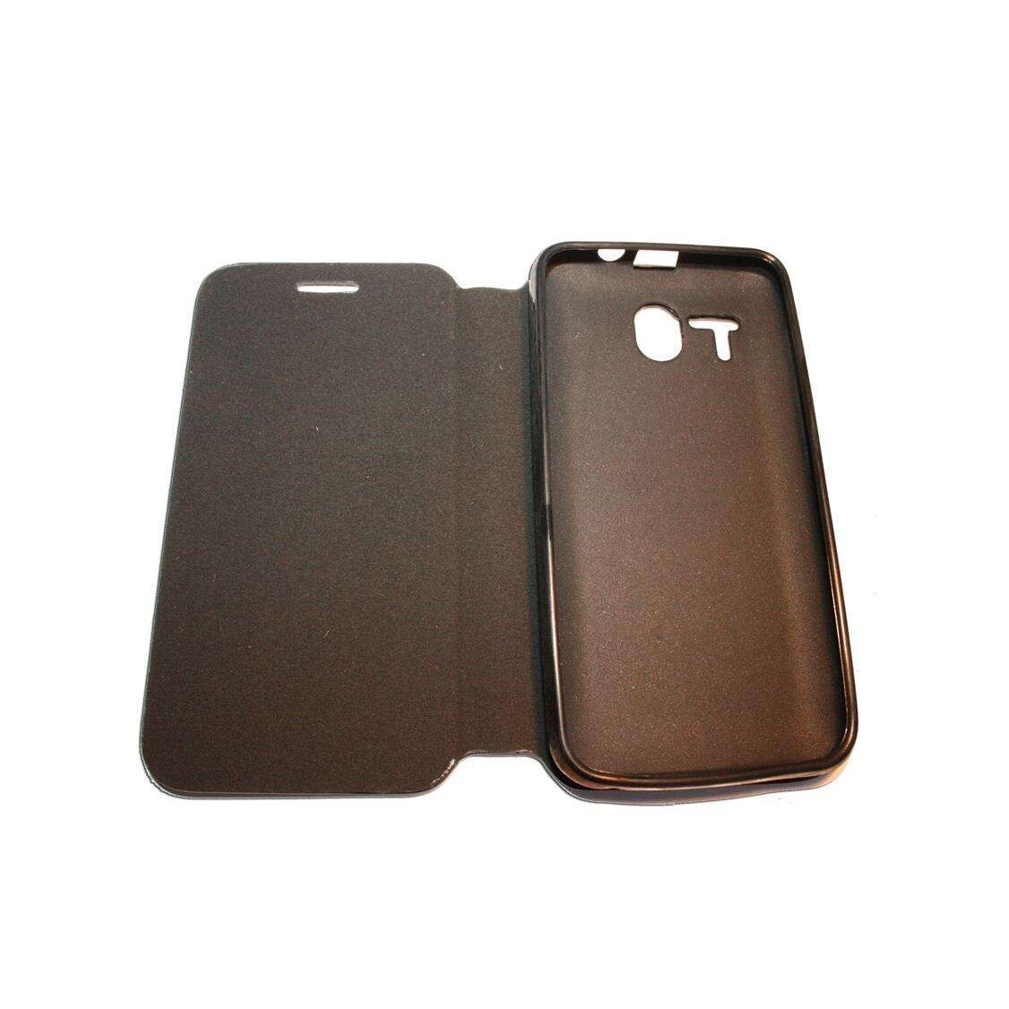 Husa carte Huawei Ascend Y320 din Piele ECO Culoare Neagra